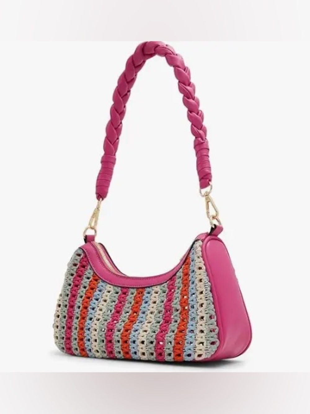 Aldo Pink Multi Colour Shoulder Purse